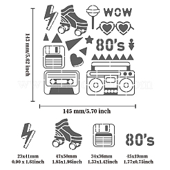 Stanzschablonen aus Edelstahl&nbsp;DIY-WH0279-128