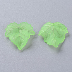 Pendentifs en acrylique givré transparent thème automne&nbsp;PAF002Y-28