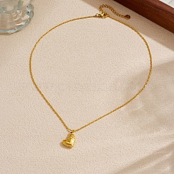 Collana con ciondolo a forma di cuore in acciaio inossidabile 304 per San Valentino&nbsp;WG5BB9A-01