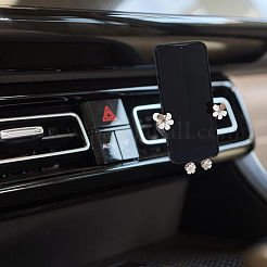 Porta cellulare per auto in plastica a forma di fiore&nbsp;AJEW-WH0314-996