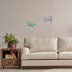 2 décoration murale en fer 2 couleurs&nbsp;AJEW-CN0001-58A