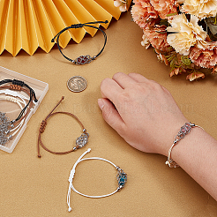 8 Stück 4 Farben 304 Edelstahl Makramee Beutel Armbandherstellung für Steinhalter&nbsp;AJEW-PH0011-84