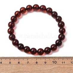 Stretcharmbänder aus natürlichem Bernstein für Damen und Herren&nbsp;BJEW-D462-01B