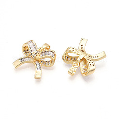 Pendentifs avec zircon cubiques à micro-pavés en laiton&nbsp;KK-N257-46G