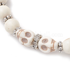 Braccialetti elastici per uomo e donna con perline rotonde&nbsp;BJEW-JB12254-02