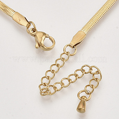 Collares de cadenas de espiga de latón&nbsp;X-KK-T048-38G-NF