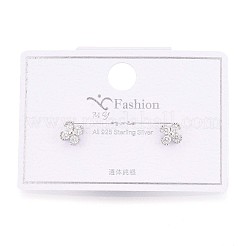 925 Ohrstecker aus Sterlingsilber mit Mikropavé und klaren Zirkonia in Blumenform&nbsp;STER-N016-86P