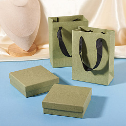 2 vitrina cuadrada de papel para joyas&nbsp;CON-TA0001-39F-01