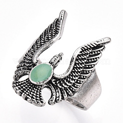 Legierung Emaille Fingerringe&nbsp;RJEW-S038-109-19mm
