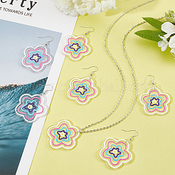 DIY-Sets zur Herstellung von Acryl-Blumenohrringen&nbsp;DIY-FH0002-79