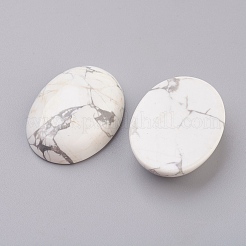 Cabochon schiena piatta di howlite naturale&nbsp;G-G741-13x18mm-19