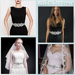 Ceintures de mariée faites à la main avec des cristaux et des strass Montana pour robes de mariée&nbsp;AJEW-WH20006-233A-02