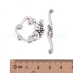 Chiusure toggle di sitle tibetano&nbsp;LF1357Y-NF