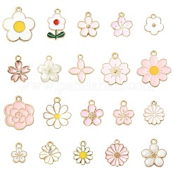 80pcs 20 styles de pendentifs en émail en alliage&nbsp;ENAM-FS0004-21