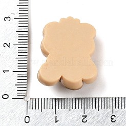 Bärenbrot undurchsichtige Harz Decoden Cabochons&nbsp;X-CRES-Q220-05C