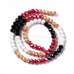 Imitation Jade opake einfarbige Glasperlen Stränge&nbsp;GLAA-L044-A02