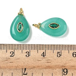 Gefärbt natürliche weiße Jade Anhänger&nbsp;G-H328-01G-A01