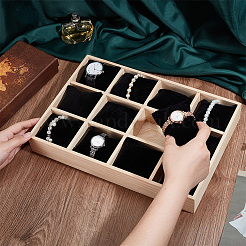 Vassoi organizer per orologi in legno con 12 slot&nbsp;AJEW-WH0471-143A