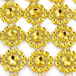 Glitzernde Mesh-Wickelrolle aus Kunststoff in Blumenform&nbsp;DIY-CJC0001-08B