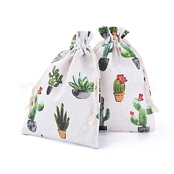 Sacs d'emballage en polycoton (polyester coton)&nbsp;ABAG-T007-02L