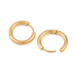 Pendientes de aro huggie de acero inoxidable 304&nbsp;EJEW-O087-06I-G