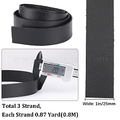 3 cordon plat en cuir pour bijoux&nbsp;WL-GF0001-16A-02