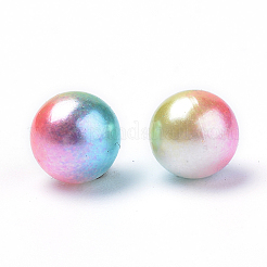 Perle di perle imitazione acrilico arcobaleno&nbsp;X-OACR-R065-3mm-A07