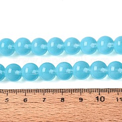 Stränge aus transparenten Glasimitat-Katzenaugenperlen&nbsp;GLAA-Q110-01C-06