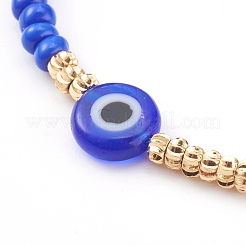 Bracelets réglables de perles tressées avec cordon en nylon&nbsp;BJEW-JB06023-03