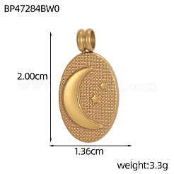 Ciondoli in acciaio inox 304&nbsp;STAS-OY011-54G