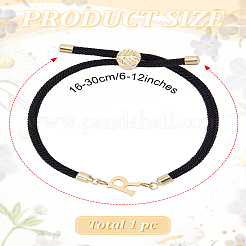 1 bracelet coulissant réglable en nylon pour femme&nbsp;BJEW-LP0001-32R-01