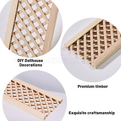 Recinzione in legno e decorazione del cortile&nbsp;DIY-WH0671-387B