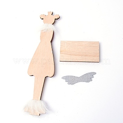 Natürliche Lindenholz-Display-Dekorationen&nbsp;WOOD-WH0115-40