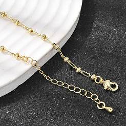 Collane ovali ondulate in ottone per donna&nbsp;NJEW-F366-03A