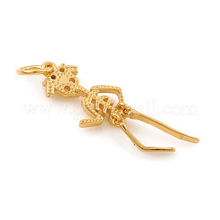 Halloween Messing Micro Pave Zirkonia Anhänger&nbsp;ZIRC-G169-04G