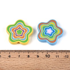 Undurchsichtige Acryl-Emaille-Perlen&nbsp;SACR-T035-34M