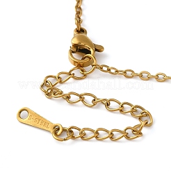 Colliers pendentifs en acier inoxydable 304 sur le thème du tarot pour femmes&nbsp;STAS-S128-02M