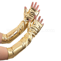 Gants longs sans doigts en polyester&nbsp;AJEW-WH20018-117C
