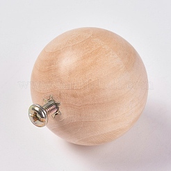 Unfertige Holzkugel Schubladenknöpfe zieht Griffe&nbsp;FIND-WH0051-96B