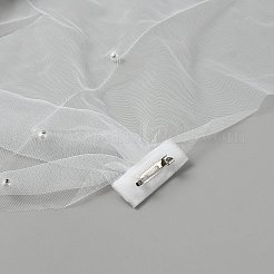 Brautschal aus Polyester-Tüll&nbsp;AJEW-WH0752-162