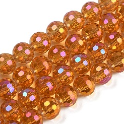 Transparentes perles de verre de galvanoplastie brins&nbsp;EGLA-N002-31-H