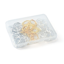 60 pieza de 3 colores de latón con cierre de palanca para pendientes.&nbsp;KK-FS0001-16