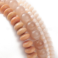 Juego de pulseras elásticas con cuentas de vidrio y hematita sintética&nbsp;BJEW-JB09144-03