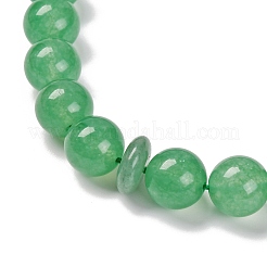 Perles de jade naturelles malaisie bracelets extensibles&nbsp;BJEW-A025-01I