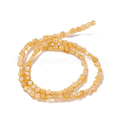 Millefiori a mano fili di perline di vetro&nbsp;LAMP-J035-4mm-69
