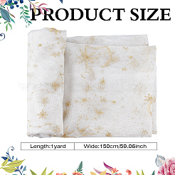 1 Yard Polyester-Netzstoff mit Stern- und Mondmuster&nbsp;OCOR-ME0001-11