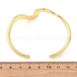 Brazaletes de latón manguito para las mujeres&nbsp;BJEW-F498-06G