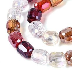 Chapelets de perles en verre transparent électrolytique&nbsp;EGLA-N022-13A-B02