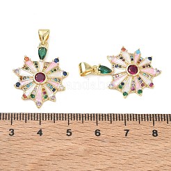 Pendentifs en laiton avec zircon cubique micro pavé&nbsp;CU-CBA83A6-04G-01