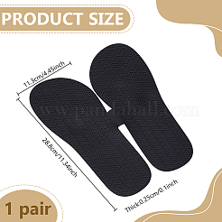 Rutschfeste Schuhsohlen aus Gummi mit Wellenmuster&nbsp;DIY-WH0899-980
